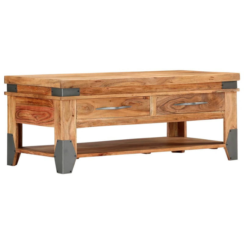 Coffee Table 110x52x45 cm Solid Wood Acacia Payday Deals