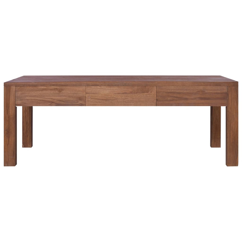Coffee Table 110x60x40 cm Solid Teak Wood Payday Deals