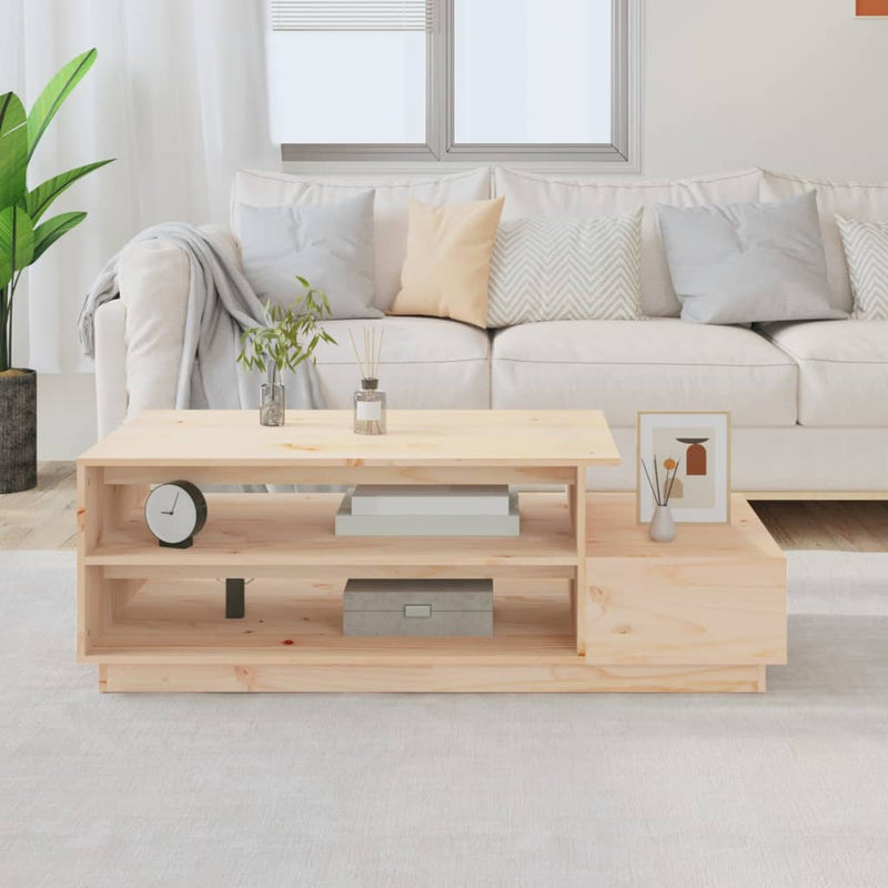 Coffee Table 120x50x40.5 cm Solid Wood Pine Payday Deals