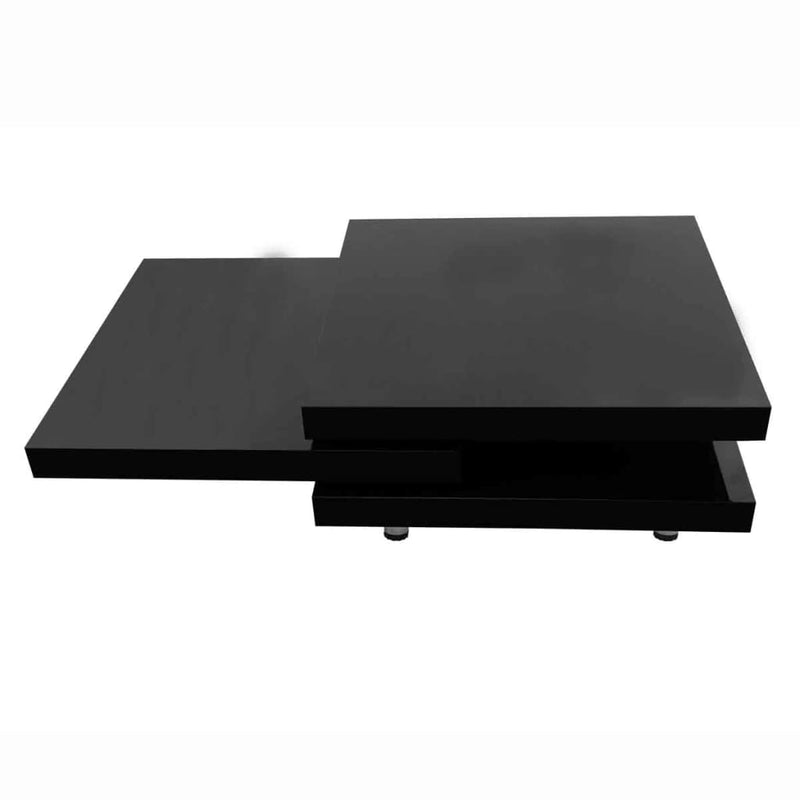 Coffee Table 3 Tiers High Gloss Black Payday Deals