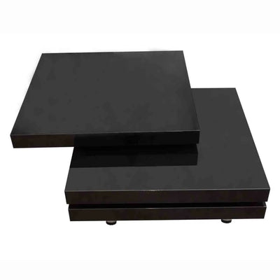 Coffee Table 3 Tiers High Gloss Black Payday Deals