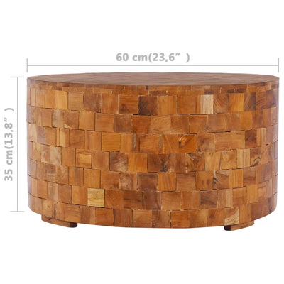 Coffee Table 60x60x35 cm Solid Teak Wood Payday Deals