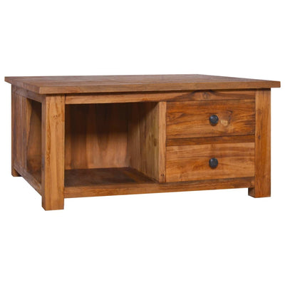 Coffee Table 68x68x33 cm Solid Teak Wood Payday Deals