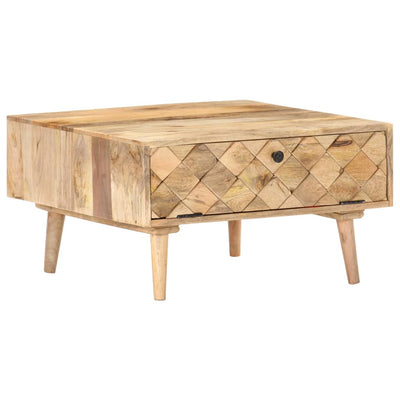 Coffee Table 68x68x38 cm Solid Mango Wood Payday Deals