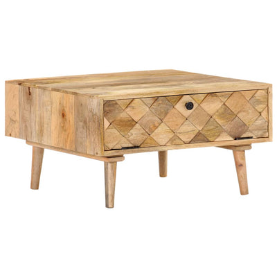 Coffee Table 68x68x38 cm Solid Mango Wood Payday Deals