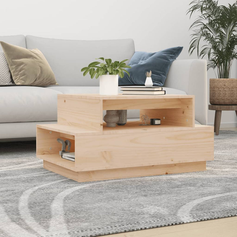 Coffee Table 80x55x40.5 cm Solid Wood Pine Payday Deals