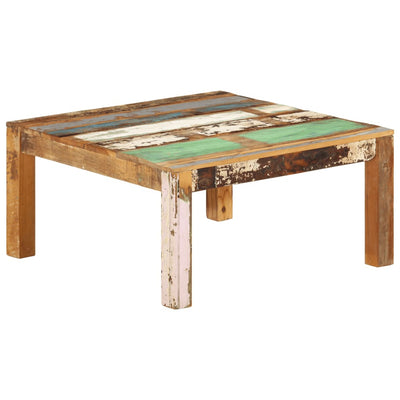 Coffee Table 80x80x40 cm Solid Wood Reclaimed Payday Deals