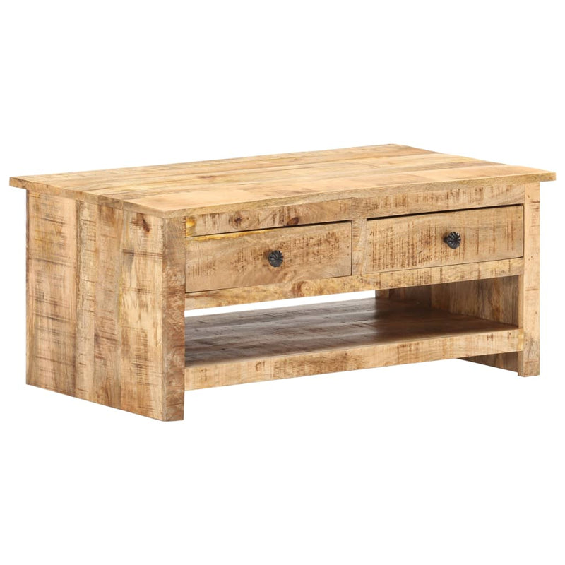 Coffee Table 88x50x38 cm Rough Mango Wood Payday Deals