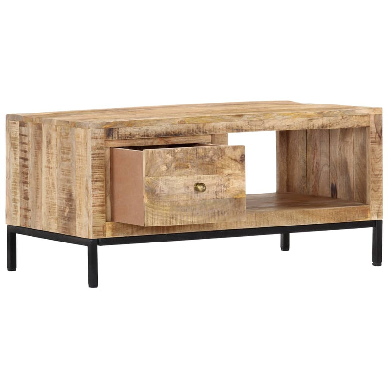 Coffee Table 88x50x42 cm Solid Mango Wood Payday Deals