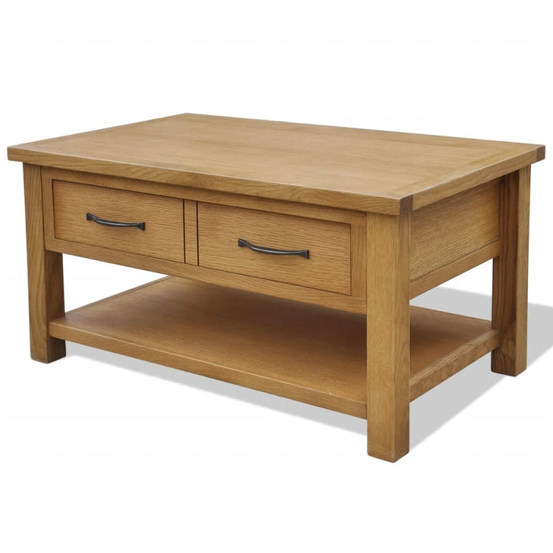 Coffee Table 88x53x45 cm Solid Oak Wood Payday Deals