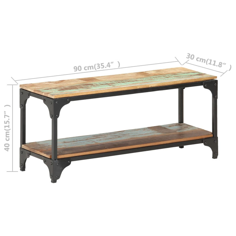 Coffee Table 90x30x40 cm Solid Reclaimed Wood Payday Deals