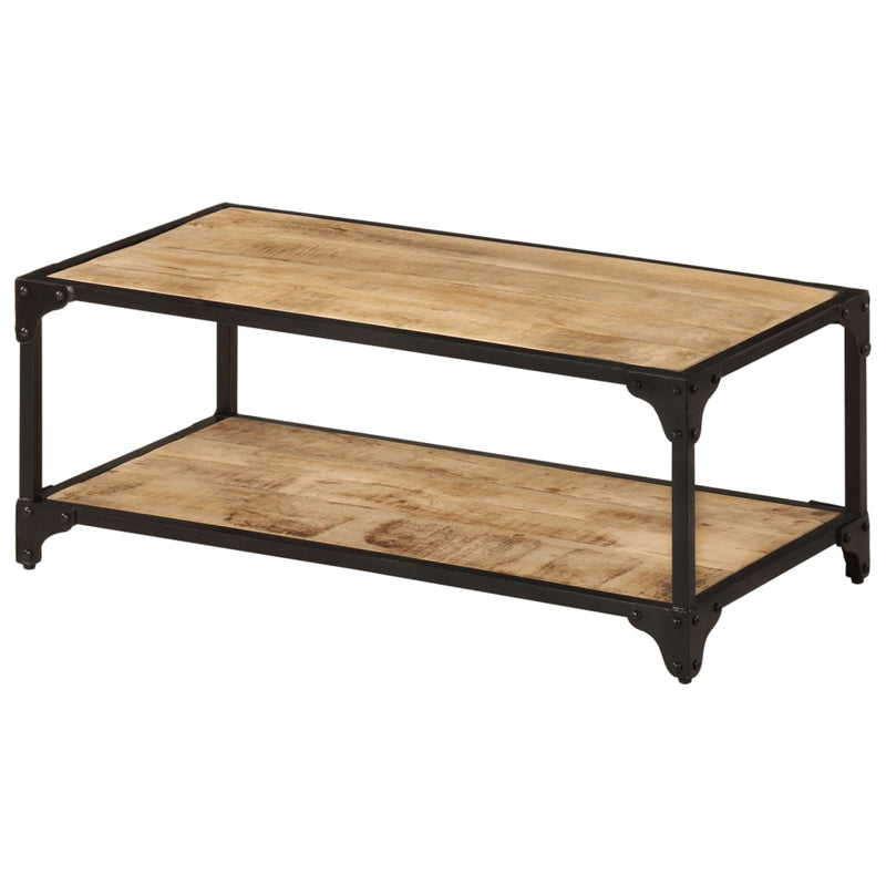 Coffee Table 90x45x35 cm Solid Rough Mango Wood Payday Deals