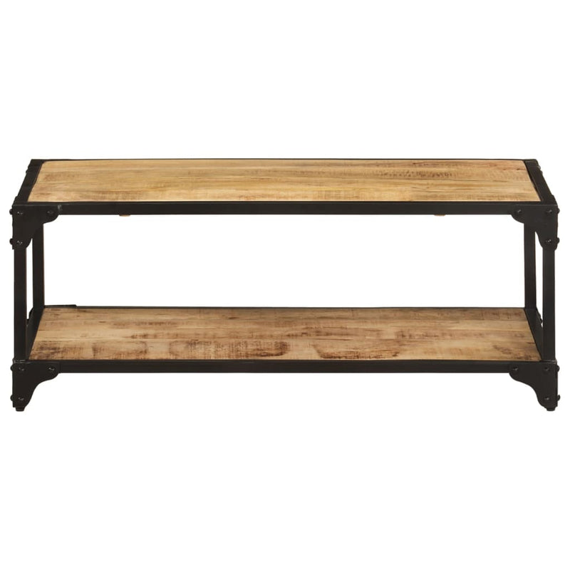 Coffee Table 90x45x35 cm Solid Rough Mango Wood Payday Deals