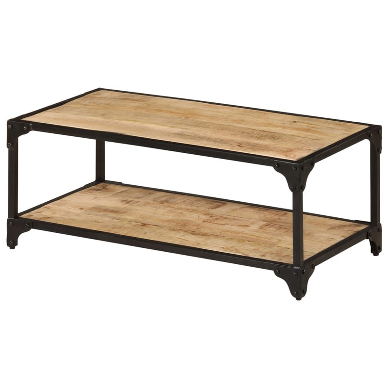 Coffee Table 90x45x35 cm Solid Rough Mango Wood Payday Deals