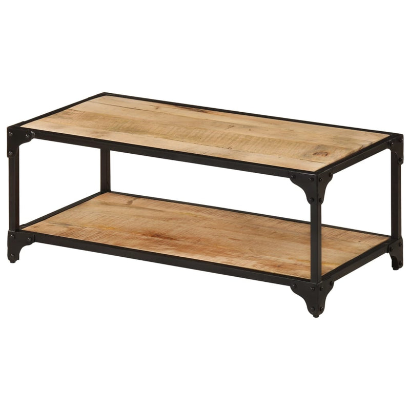 Coffee Table 90x45x35 cm Solid Rough Mango Wood Payday Deals