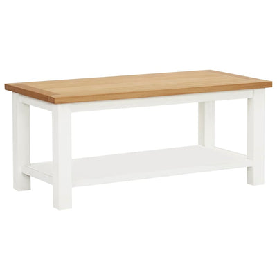 Coffee Table 90x45x40 cm Solid Oak Wood