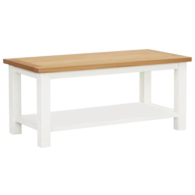 Coffee Table 90x45x40 cm Solid Oak Wood Payday Deals