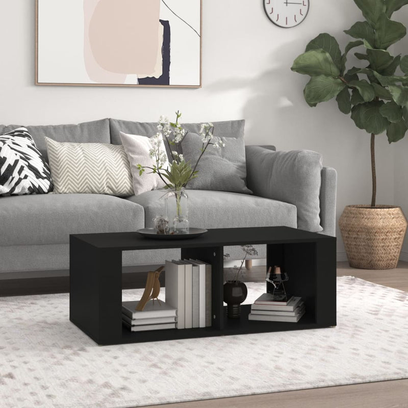 Coffee Table Black 100x50x36 cm Engineered Wood Payday Deals