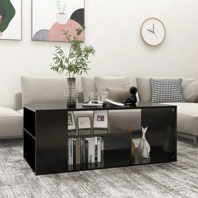 Coffee Table Black 100x50x40 cm Chipboard Payday Deals