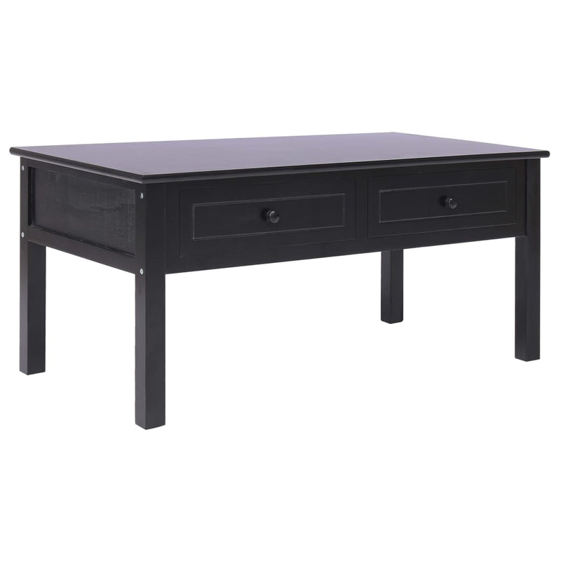 Coffee Table Black 100x50x45 cm Wood Payday Deals