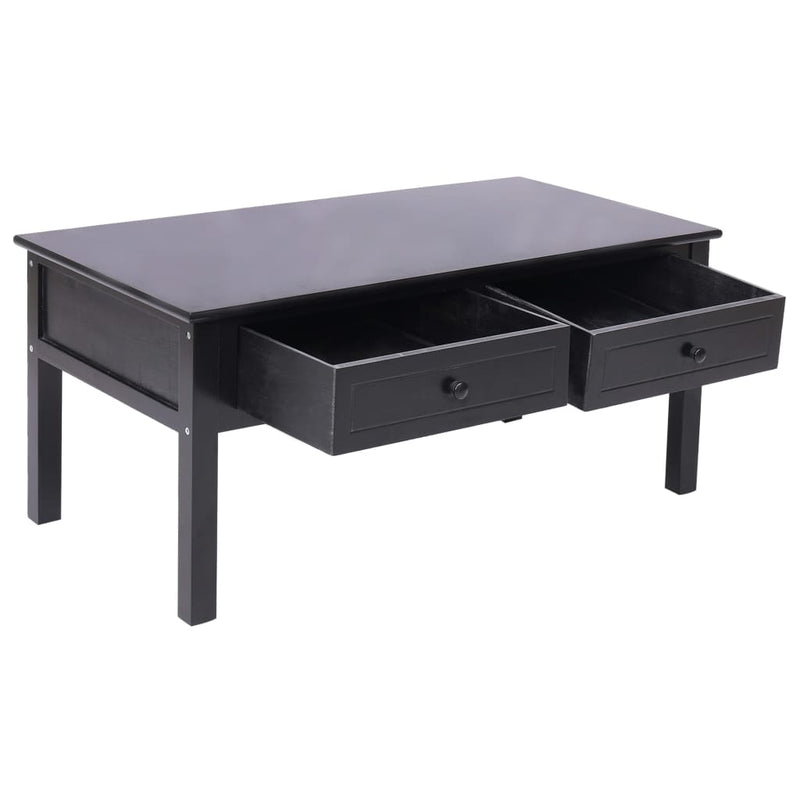 Coffee Table Black 100x50x45 cm Wood Payday Deals