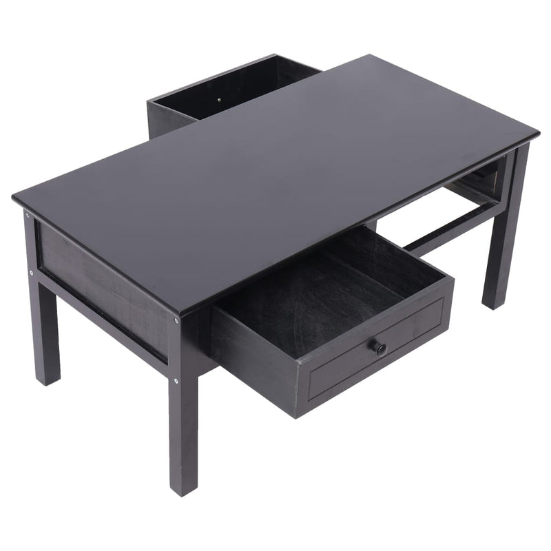 Coffee Table Black 100x50x45 cm Wood Payday Deals