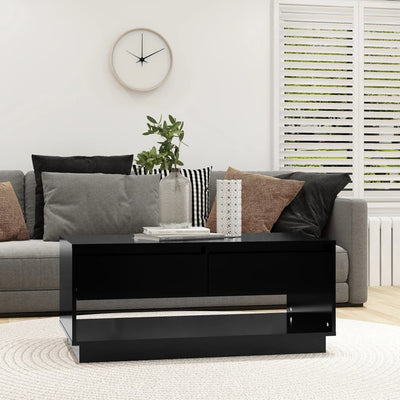 Coffee Table Black 102.5x55x44 cm Chipboard Payday Deals