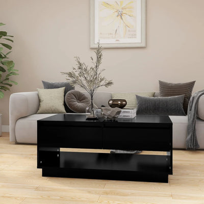 Coffee Table Black 102.5x55x44 cm Chipboard Payday Deals