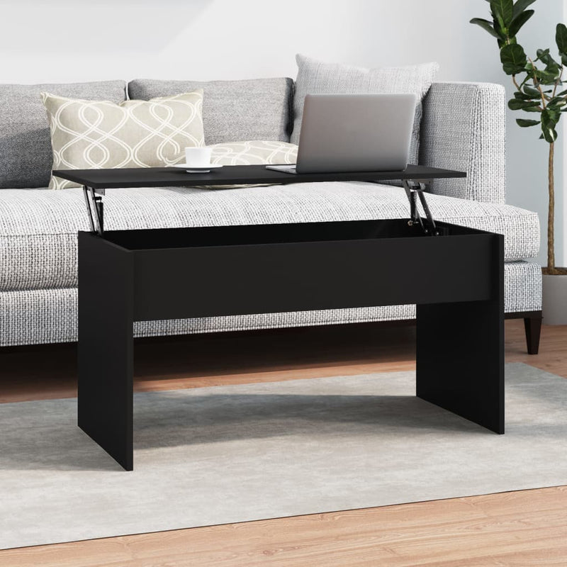 Coffee Table Black 102x50.5x52.5 cm Engineered Wood Payday Deals