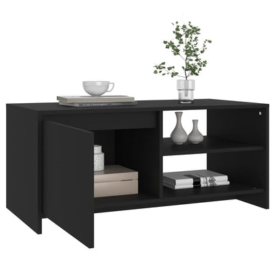 Coffee Table Black 102x50x45 cm Engineered Wood Payday Deals