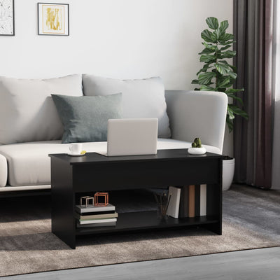 Coffee Table Black 102x50x52.5 cm Engineered Wood Payday Deals