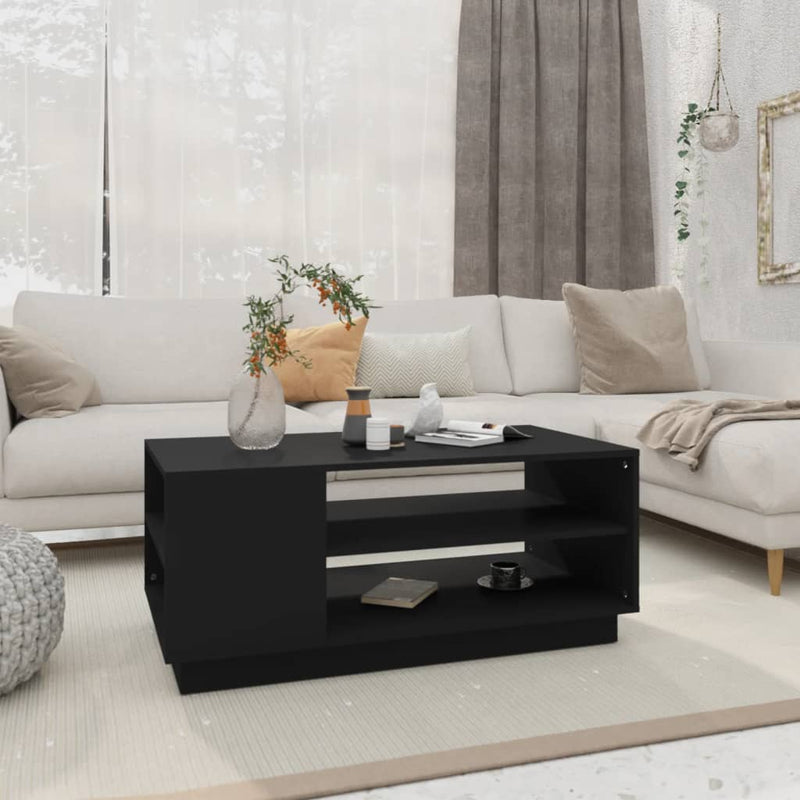 Coffee Table Black 102x55x43 cm Engineered Wood Payday Deals