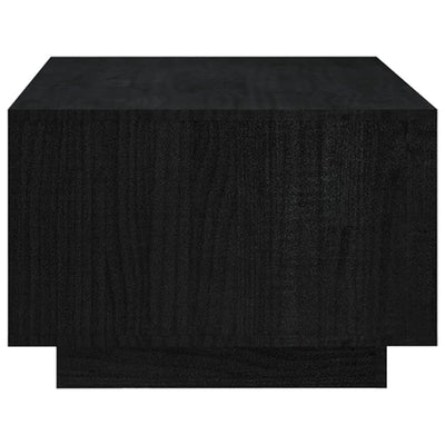 Coffee Table Black 110x50x33.5 cm Solid Pinewood Payday Deals