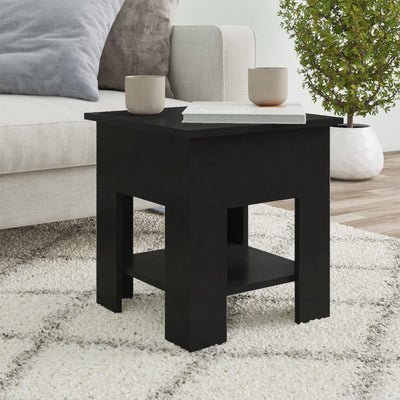 Coffee Table Black 40x40x42 cm Engineered Wood Payday Deals