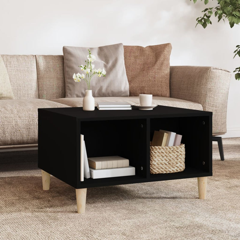 Coffee Table Black 60x50x36.5 cm Engineered Wood Payday Deals