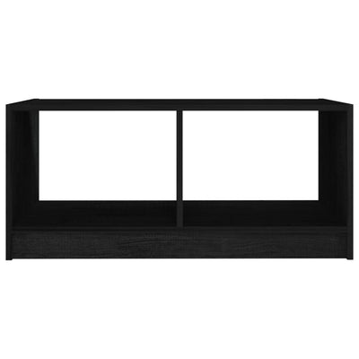 Coffee Table Black 75x50x33.5 cm Solid Pinewood Payday Deals