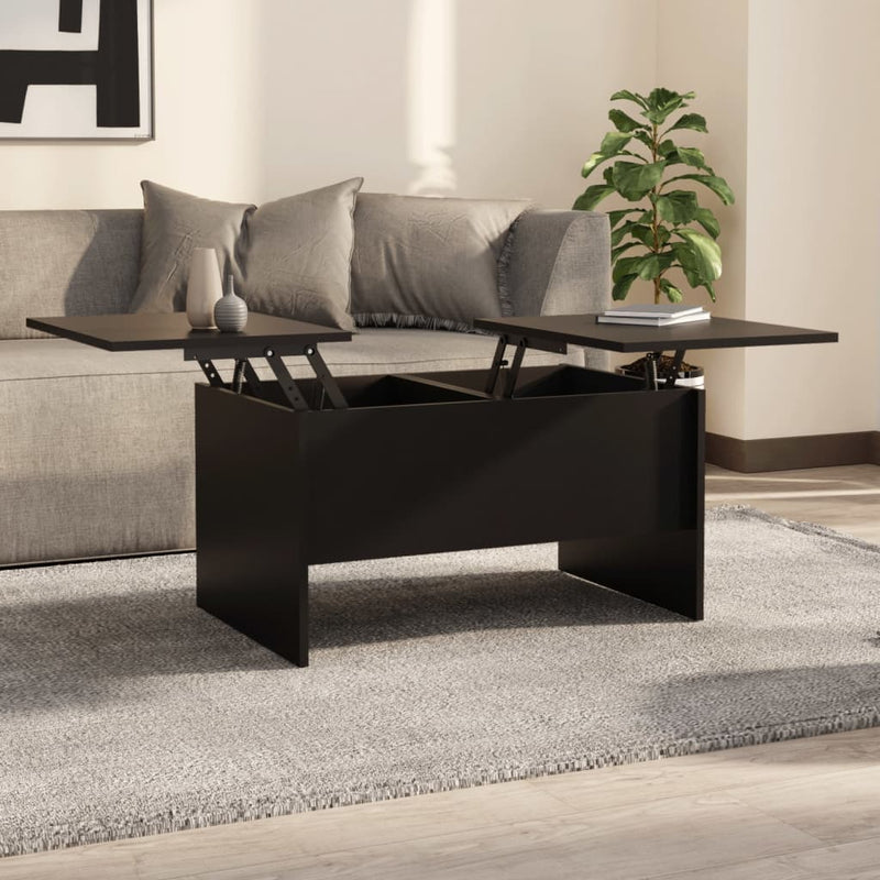 Coffee Table Black 80x50x42.5 cm Engineered Wood Payday Deals