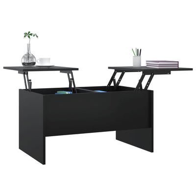 Coffee Table Black 80x50x42.5 cm Engineered Wood Payday Deals