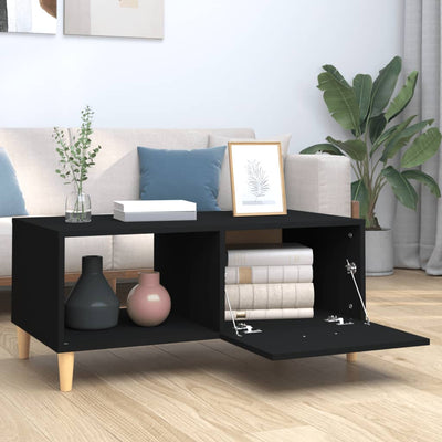 Coffee Table Black 89.5x50x40 cm Engineered Wood Payday Deals