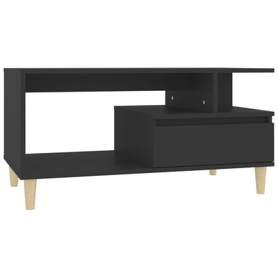 Coffee Table Black 90x49x45 cm Engineered Wood Payday Deals