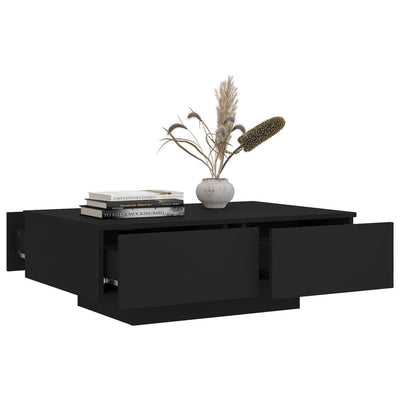 Coffee Table Black 90x60x31 cm Engineered Wood Payday Deals