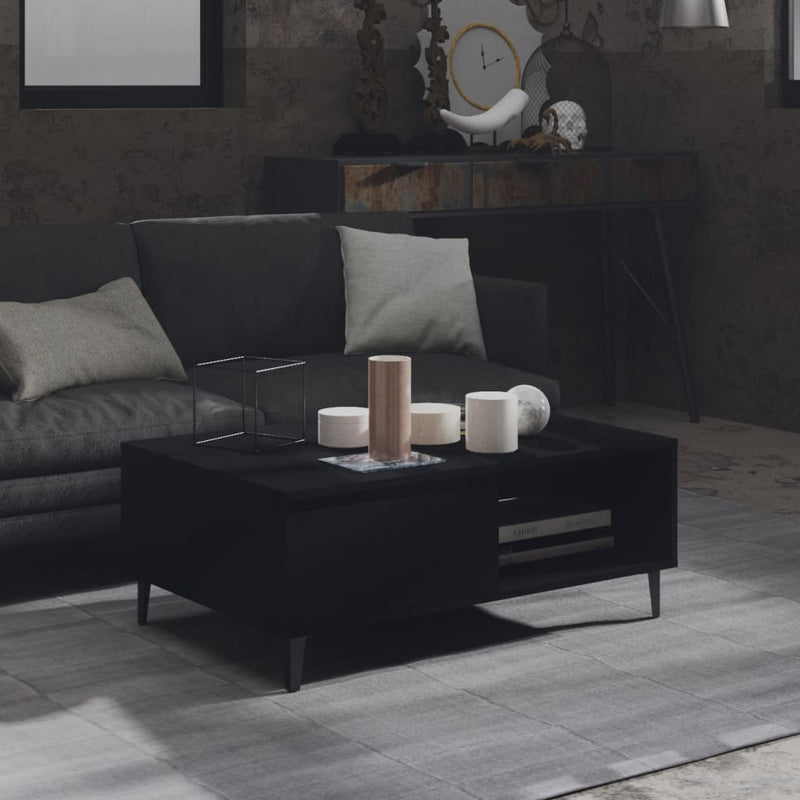 Coffee Table Black 90x60x35 cm Chipboard Payday Deals