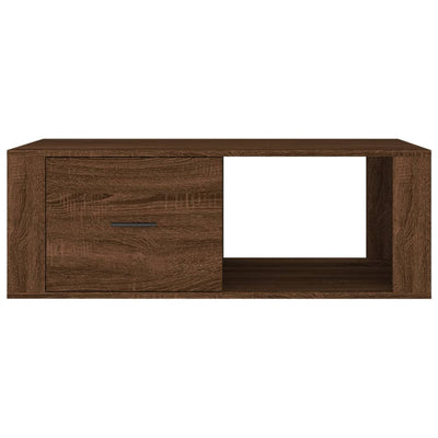 Coffee Table Brown Oak 100x50.5x35 cm Engineered Wood Payday Deals