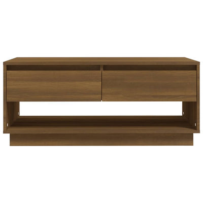 Coffee Table Brown Oak 102.5x55x44 cm Engineered Wood Payday Deals