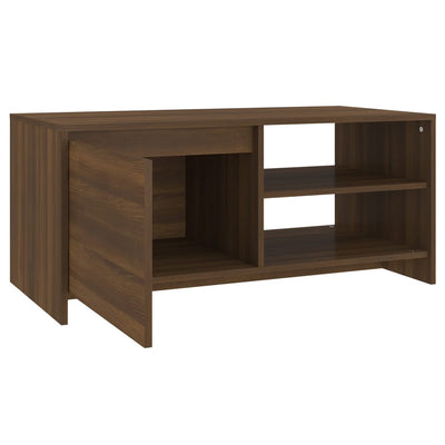 Coffee Table Brown Oak 102x50x45 cm Engineered Wood Payday Deals