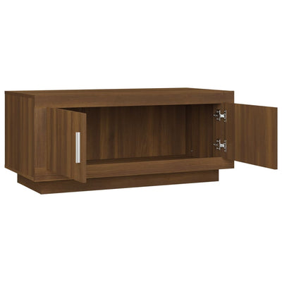 Coffee Table Brown Oak 102x50x45 cm Engineered Wood Payday Deals