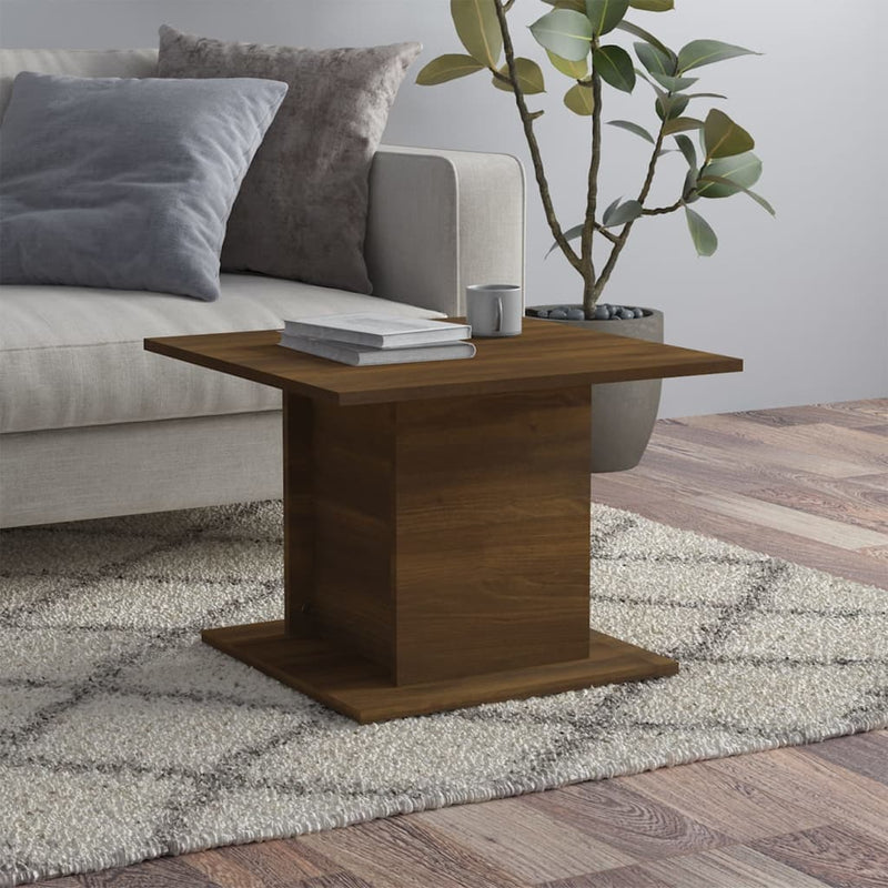 Coffee Table Brown Oak 55.5x55.5x40 cm Chipboard Payday Deals