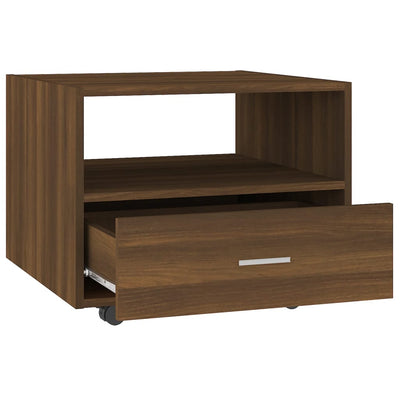 Coffee Table Brown Oak 55x55x40cm Engineered Wood Payday Deals