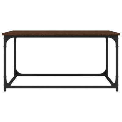 Coffee Table Brown Oak 80x50x40 cm Engineered Wood and Iron Payday Deals