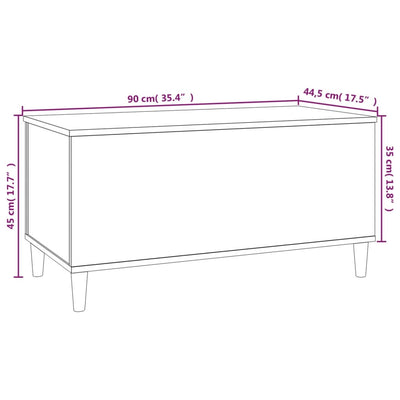 Coffee Table Brown Oak 90x44.5x45 cm Engineered Wood Payday Deals